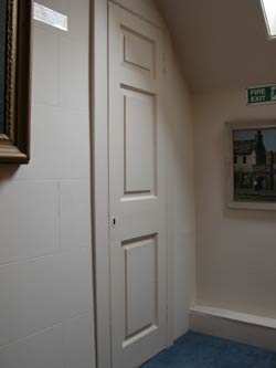 the old water tank cupboard in the orkney museum