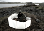Art & archaeology residency . Orkney World Heritage Site artist-in-residence . 2011-2012 (Photo: Clare Gee)