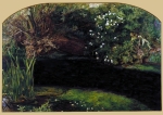 Ophelia (1851-2) by Sir John Everett Millais, 1st Baronet, PRA - Elizabeth Siddal Missing . Digital rework/removal . 2013