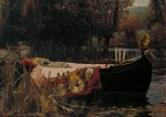 The Lady of Shalott (1888) by John William Waterhouse - Elaine Absent . Digital rework/removal . 2013