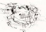 Untitled field drawing (The Cairns archaeological excavations) . Ink, pencil and marker on paper . 2014