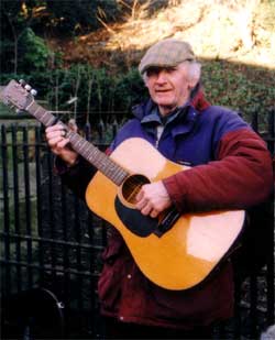 Terry busking
